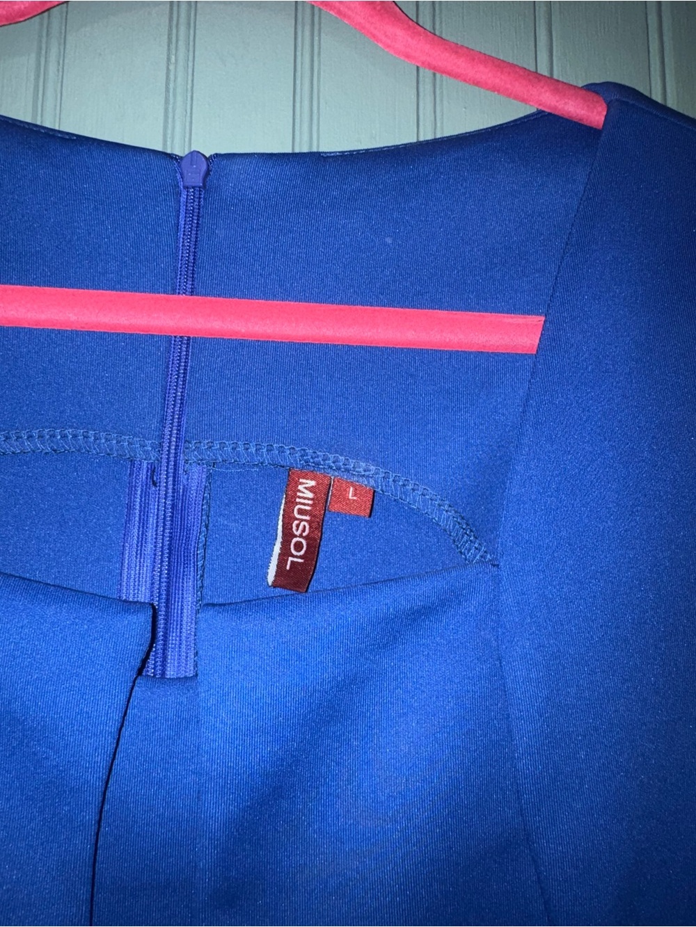 Miusol Vibrant Blue Sheath Dress